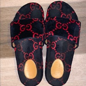 Gucci cloth slides